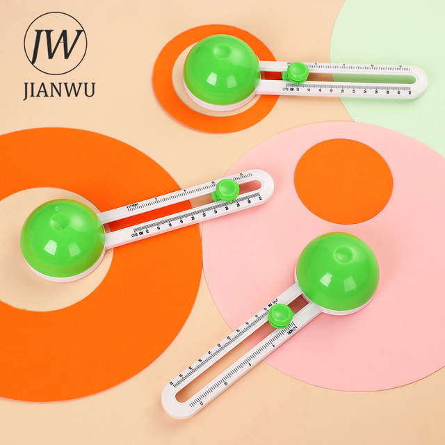 JIANWU Creative 360° Manual Rotary Cutter Multifunction Round Paper Cutter  Art Cutting Tool Stationery School